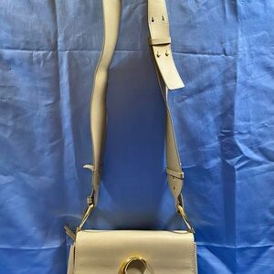 Chloe Motty Grey Leather/Suede C Shoulder Bag